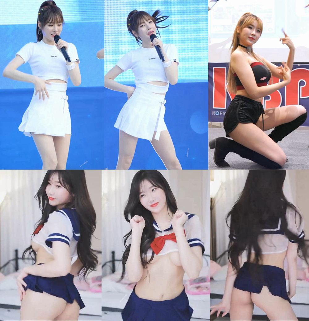 Wegirl 걸그룹 hal, 눈살을 찌푸리고 웃으면 다 아름다워, 몸매는 더 할 말 없어