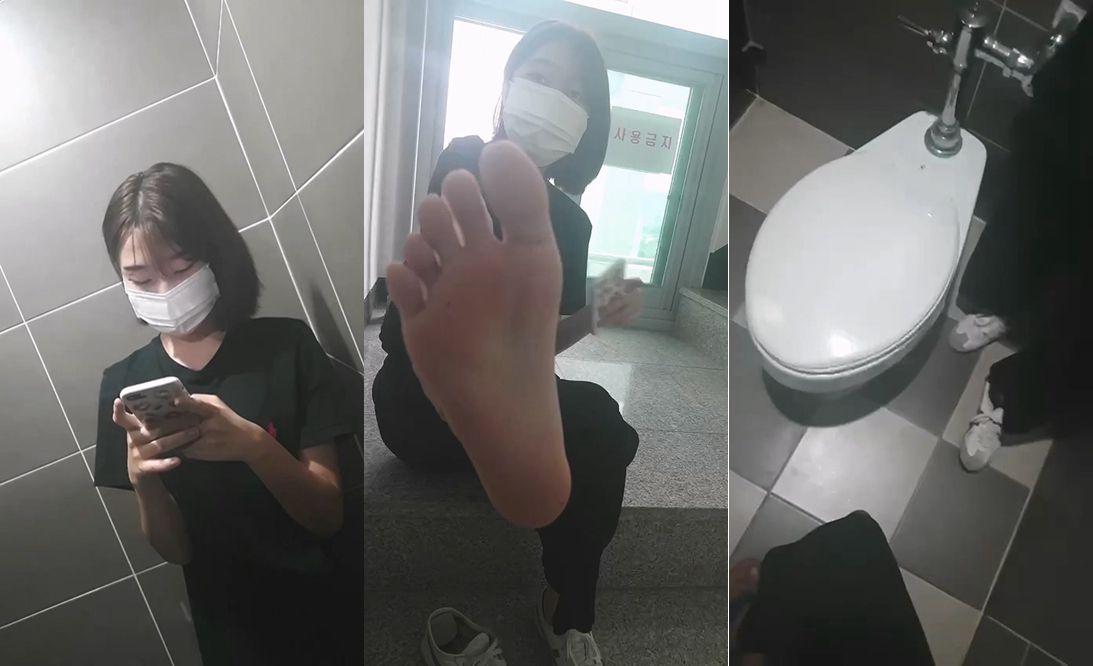 대낮계단간단  검은옷 아식스신발녀 [주민한테 걸림] 풀버젼_무광고