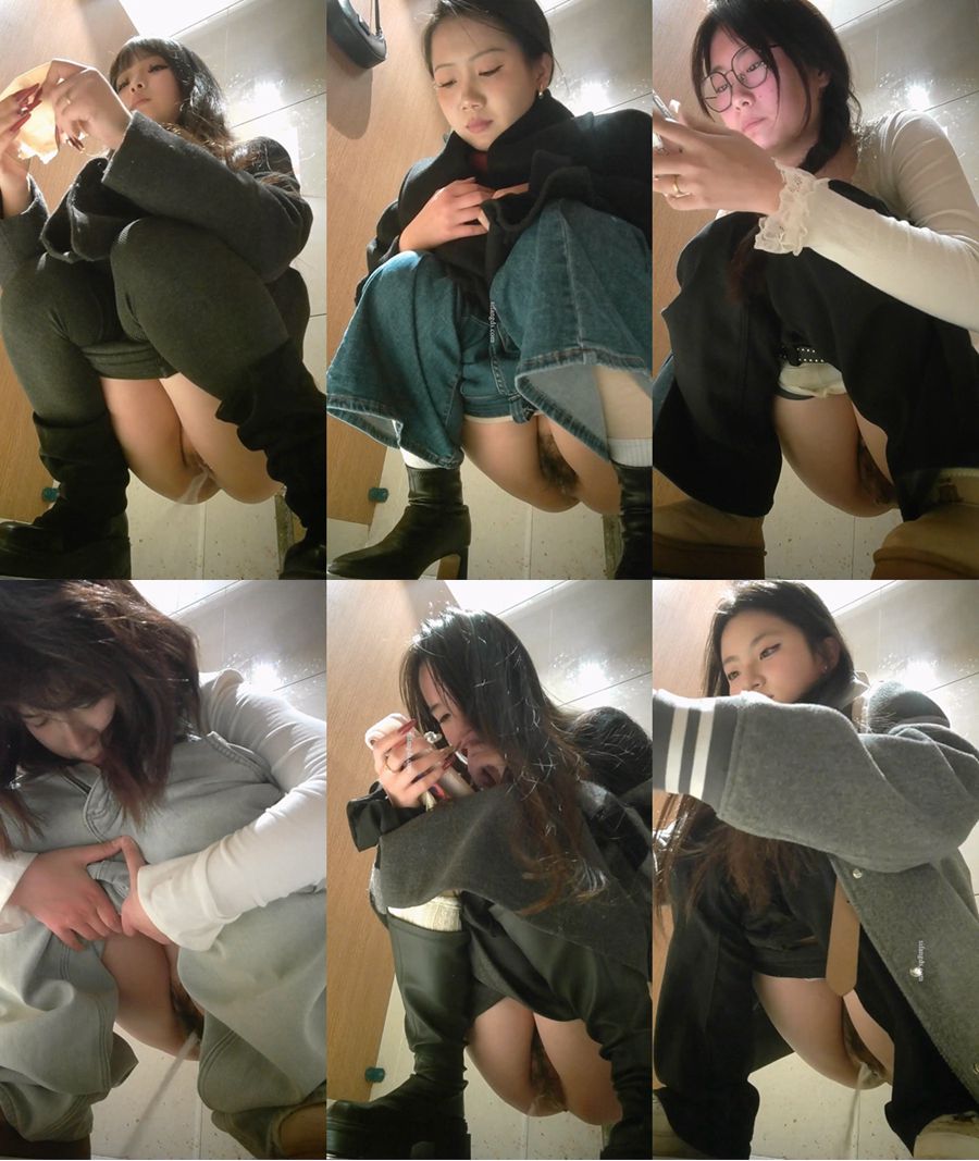 화장실에 설치된 몰래카메라 영상 (아름다운 여성들이 많이 나옴)